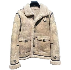 Chaquetas de invierno, chaquetas de piel de oveja, diseños de piel para hombre, abrigos cómodos para clima frío, forro de felpa. - Product Image 1