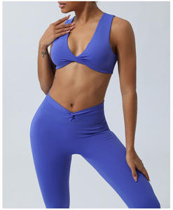 Venta al por mayor de ropa personalizada para eventos, ropa para eventos de fitness, sujetador, ropa deportiva de fitness, conjunto de yoga con patrón sólido - Product Image 4