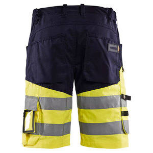 Cinta reflectante de seguridad para hombre, ropa de trabajo, pantalones cortos de construcción Cargo Hi Viz Vis con logotipo personalizado - Product Image 2