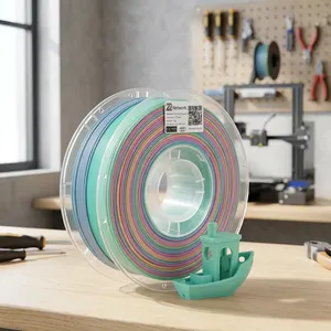 Filamento PLA Básico Arcoíris para Impresión 3D OEM/ODM, Producto Plástico de Alta Calidad de Fábrica, Opciones de 1KG/3KG/5KG/10KG, Superventas - Product Image 2