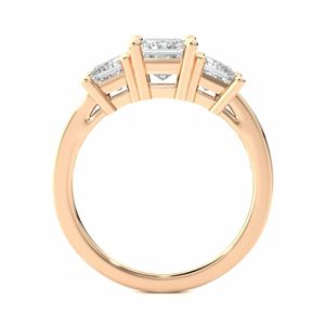 Anillo de diamantes de princesa y corte redondo - Product Image 4