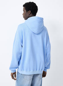 100% coton femmes sweat à capuche délavé écologique anti-boulochage respirant long devant sweat pour printemps automne hiver Streetwear - Product Image 2