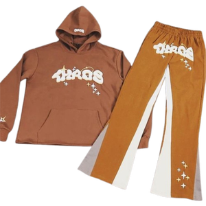 Pantalons de survêtement à capuche Jogger Sets Cargo Pants Tracksuits Ensemble de survêtements unisexe 2 pièces Sweat-shirt et jogging pour homme Ensemble de survêtement - Product Image 3