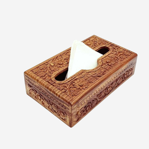 Caja de pañuelos de madera hecha a mano de la mejor calidad, organizador de almacenamiento de servilletas ecológico, dispensador decorativo moderno para coche y hogar - Product Image 1