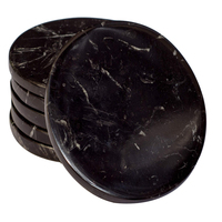 Ensemble de sous-verres de haute qualité en bois et en marbre Tapis de décoration de table et coussinets Design tendance à la mode Sous-verres en verre emballés en vrac