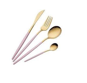 Juego de cubiertos de hotel Cuchara de oro de acero inoxidable Utensilio de restaurante Cubiertos de boda - Product Image 2