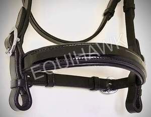 BRIDA DE CABALLO DE CUERO CON BANDAS DE CRISTAL BRO PULIDO DE PLATA Y BANDAS PARA LA NOCHE DE PATENTE/BRIDA DE CABALLO DE CUERO DE DISEÑO PERSONALIZADO - Product Image 3