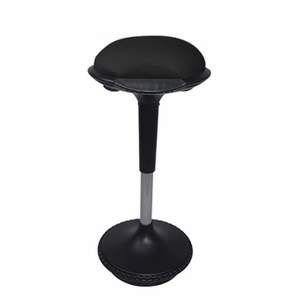 Silla de Estilo Moderno Negra Tipo Silla de Montar Hecha de Plástico - Product Image 1