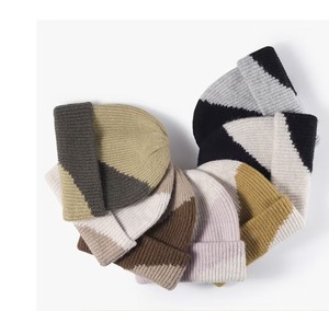 Gorro de punto liso, gorro de invierno, gorro cálido de punto plegable para mujer, logotipo a pedido, gorro suave para hombre - Product Image 3