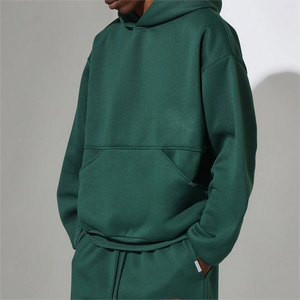 Vente chaude Hommes Casual Hoodie & Sweatpants Jogger Ensembles Couleur Verte Survêtements de Haute Qualité Taille Personnalisée Respirant Imprimé Conception - Product Image 2