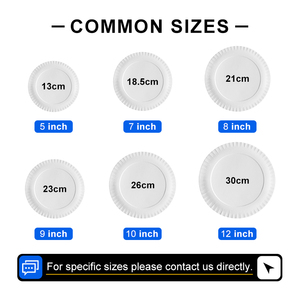 5/7/8/9/10/12-inch giấy tấm bán buôn tùy chỉnh in giấy tấm & bát chất lượng cao giấy tấm dùng một lần - Product Image 2