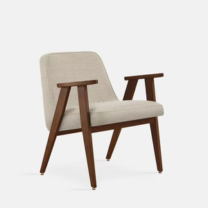 Fauteuil nordique en velours Loisirs Wingback - Product Image 1