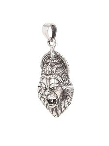 Laiton Antique Finition Or Look Lion Narsimha tête de tigre Narsingh Hindu Spiritual chaîne pendentif pour Hommes de HAND MADE CRAFT - Product Image 2