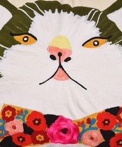 Vỏ Gối Trang Trí Hình Phi Hành Đoàn Màu Trắng Thêu Tay Hình Mèo Bằng Cotton Hoa Vỏ Gối Vỏ Gối Phong Cách Bohemian Sang Trọng - Product Image 6