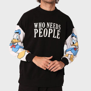 Sudadera de Hombre de Primera Calidad, 100% Algodón, Felpa, Transpirable, para Invierno, Sudadera Básica de Algodón Combinado - Product Image 1