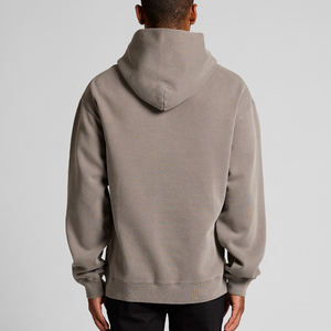 Sudaderas con Capucha Extra Grandes de Felpa 100% Algodón, Lavado Ácido, Estilo Desgastado, Hombros Caídos, Personalizadas con MOQ Bajo para Hombre - Product Image 2