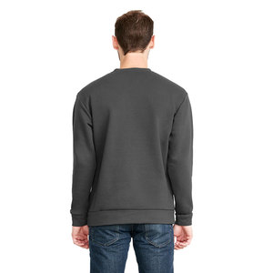 Básicos de algodón mezclado bloque bordado Highstreet cuello redondo Jumper venta al por mayor Casual hombres Oversize French Terry sudadera - Product Image 2