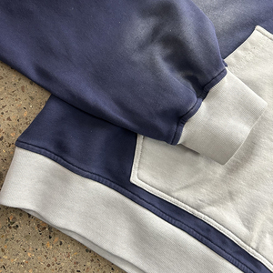 Survêtement sur mesure de haute qualité Streetwear Elegance avec broderie en détresse délavé à l'acide et pantalon de survêtement évasé pour hommes - Product Image 5