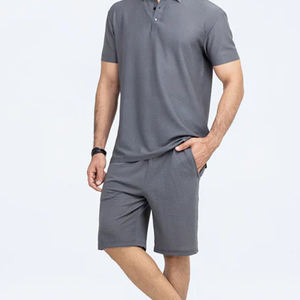 Shorts pour hommes à taille élastique, motif quadrillé tendance, avec poche zippée, pour la salle de sport, la course à pied, le jogging, motif uni, service OEM - Product Image 4