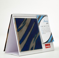 2023 Calendrier d'impression offset couleur CMJN imprimé avec logo personnalisé professionnel bien conçu Affiche commerciale en carton de papier kraft