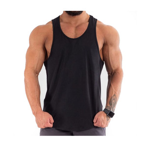 Débardeur de sport en coton pour homme, sans manches, pour la musculation, respirant, séchage rapide, taille plus, tricoté, imprimé - Product Image 4