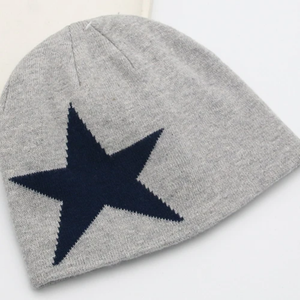 หมวกผ้าแจ็คการ์ดถักแบบนุ่มพิเศษสำหรับฤดูหนาว2025ทำจากอะคริลิค100% หมวกสำหรับผู้ใหญ่หมวกบีนนี่แบบกลับด้านได้ด้านหน้าและด้านหลัง - Product Image 1