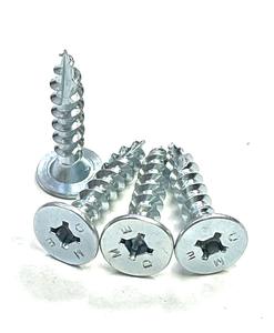 Vis à clip à tête plate en acier standard ISO, profil bas, finition zinguée, marque ODM, revêtement 1000 heures, mesurées en pouces - Product Image 4