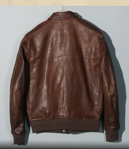 Veste en cuir pour hommes, coupe-vent durable et personnalisée, de haute qualité, meilleure arrivée, veste en cuir à la mode pour hommes - Product Image 6