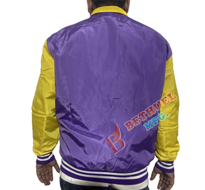2025 chaqueta de bombardero personalizada para hombre estilo Letterman ropa de calle Abrigo con capucha para primavera otoño uso informal al aire libre alto para invierno - Product Image 4