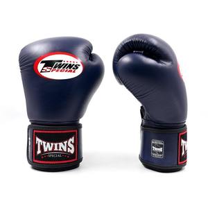 Factory Manufacture Best Quality Genuine Leather MMA Twins Boxing Gloves Adjustable Wrist <b>Strap</b> Hook & Loop Twins Training Gears - Product Image 1