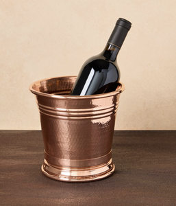 Seau à vin de glace de conception martelée en cuivre écologique 3 QT Capacité Party Bar Drinkware Accessoires - Product Image 1