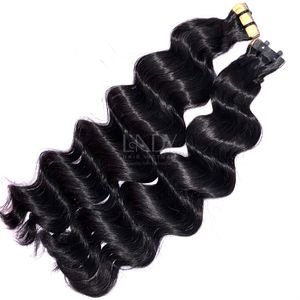 Precio al por mayor 100% cabello humano vietnamita hueso recto paquetes de color natural con cinta en - Product Image 4