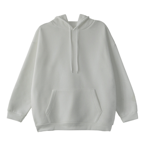 Luxe Hip Hop Plain Hoodies Hommes Blanc Diverses Couleurs 100% Coton À Capuche Streetwear Surdimensionné Coton Lourd Hoodies - Product Image 1