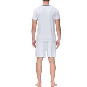 Conjunto de Camiseta y Pantalones Cortos Lisos, Conjunto de 2 Piezas, Camiseta y Pantalones Cortos para Hombre, Lavados, Talla Grande, 100% Algodón - Product Image 4