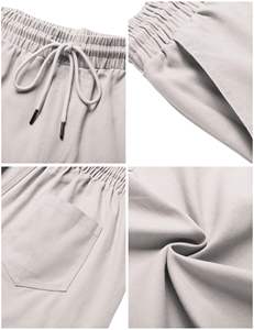 กางเกงขาสั้นผ้าฝ้ายผู้ชายสไตล์สตรีท, เอวยางยืดระบายอากาศได้ดีพิมพ์ลายกราฟิกใส่ได้ทั้งชายและหญิง - Product Image 2