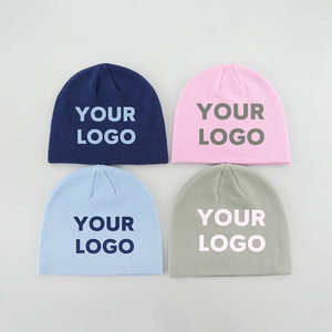 Haute qualité personnalisé votre propre Logo Design graphique Jacquard Skully chapeau doux acrylique réversible tricoté bonnets Produit premium - Product Image 6