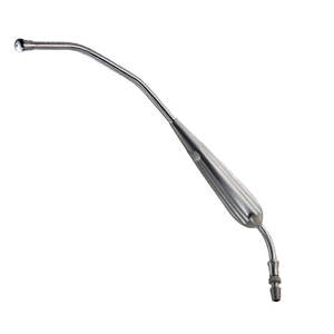 Tube d'aspiration manuel réutilisable pédiatrique Yankauer avec poignée, embout d'aspiration, connecteur en acier inoxydable, disponible en toutes tailles, chirurgical - Product Image 3