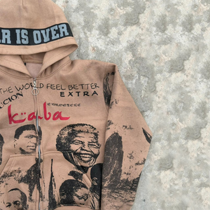 Sudadera con Capucha de Algodón 100% de 500 Gsm para Hombre, Fabricada por Asisto Manufacturer, con Logotipo Personalizado, Impresión DTG, Sudadera con Cremallera de Alta Calidad y Peso Pesado - Product Image 5