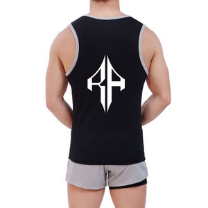 Camisetas sin mangas Premium para hombre 100% algodón transpirable de secado rápido sin mangas con el mejor nuevo diseño y logotipo personalizado - Product Image 2