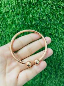 สร้อยข้อมือแม่เหล็กทองแดงบริสุทธิ์ทำด้วยมือแบบทันสมัยกำไลข้อมือทองกุหลาบพลังงานบำบัดโรคข้ออักเสบ - Product Image 2