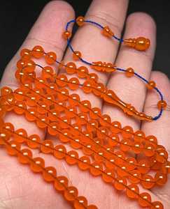 Bakelite Muslim Prayer Rosary Tabih Rosary Resin <b>Red</b> Color Bakelite High Quality <b>Material</b> Made in India - Product Image 4