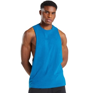 Men's XL Polyester Workout Tank Top Quick Dry V-<b>Neck</b> Gym Wear With Hood Fitness Badge Print for Bodybuilding - Product Image 3
