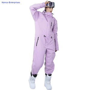 Combinaison thermique une pièce pour hommes et femmes Ski Snowboard extérieur imperméable coupe-vent respirant fermeture à glissière conception imprimée - Product Image 6