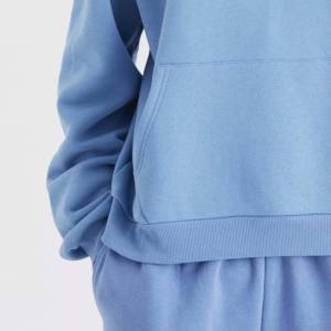 OEM Personnalisé 480g Tricoté Anti-Rides En Relief À Capuche Hiver Polyester/Coton Matériel - Product Image 3