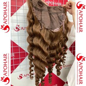 ผมแท้แบบบราซิลเลียนผมแท้แบบไม่พันกันไม่หลุดยาวเป็นลอนยาวทรงตรงมีผมหยักศกสีน้ำตาลเข้ม - Product Image 5