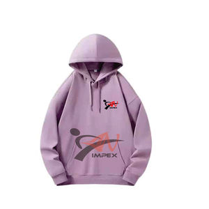 Sudadera con capucha personalizada de alta calidad OEM para hombre, sudadera de lana de invierno de algodón de gran tamaño con logotipo bordado y capucha - Product Image 3