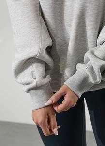 Ropa de calle Unisex OEM logotipo personalizado mujeres tendencia mejor precio cómodo mujeres manga larga desgaste más tamaño sudadera - Product Image 2