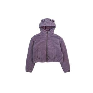 Ours oreille culture violet doudoune pour hommes mignon confortable recadrée hiver Style avec Adorable à la mode ours oreilles décontracté Street Wear - Product Image 1