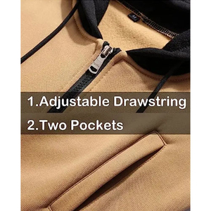 Chándales de invierno con cremallera y logotipo personalizado más vendidos, conjunto de dos piezas, último diseño de manga larga con características transpirables, conjunto de chándales - Product Image 5