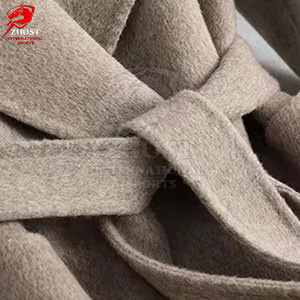 Soft <b>Wool</b> Blend Fabric <b>Women</b> <b>Wool</b> <b>Coats</b> Warm Lining Elegant Long Length Design For Winter Fashion Office Wear And Cold Weather - Product Image 4